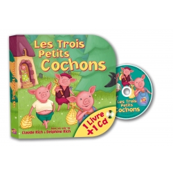 Les Trois Petits Cochons - Livre pages carton + CD